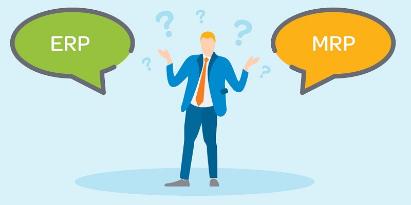 تفاوت mrp و erp