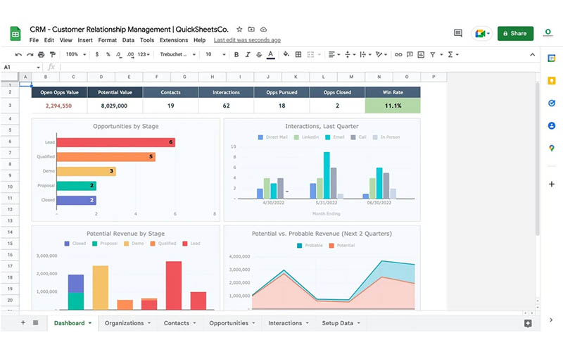 بررسی چند نمونه فایل اکسل CRM 3